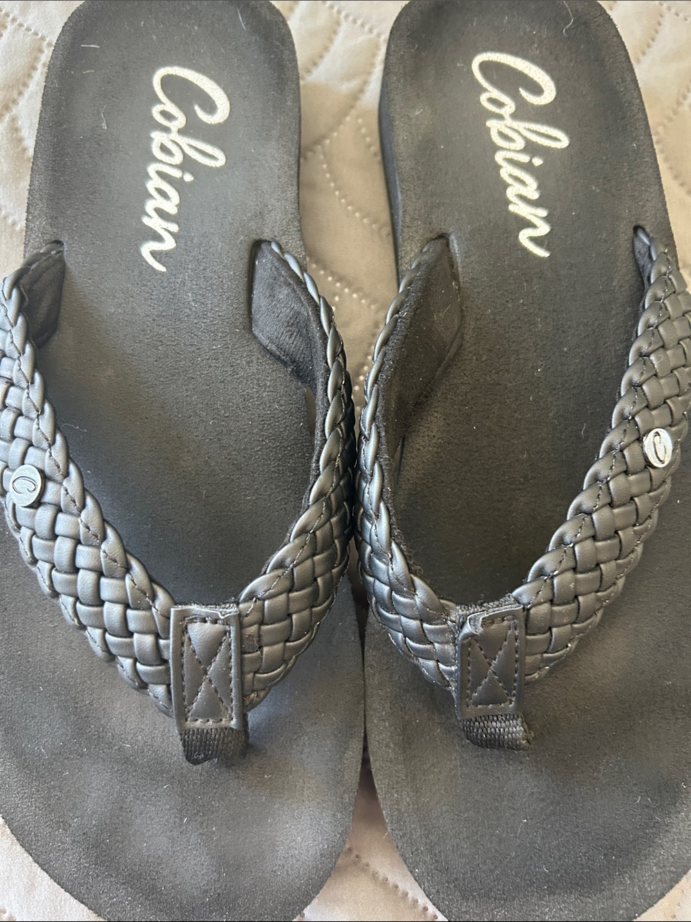 🖤 Cobian Black Braided Strap Flip Flops - Picture 6 of 6